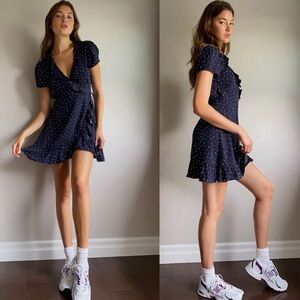 Aritzia Sunday Best New Ruffle Wrap Dress